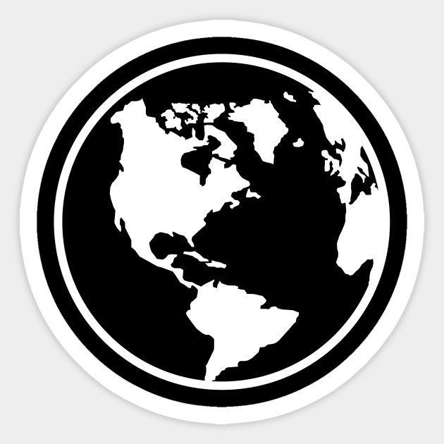 World map globe Sticker by Designzz